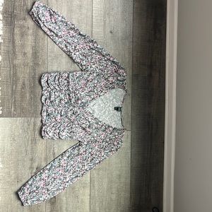 Wild Fable long sleeve, floral blouse size medium